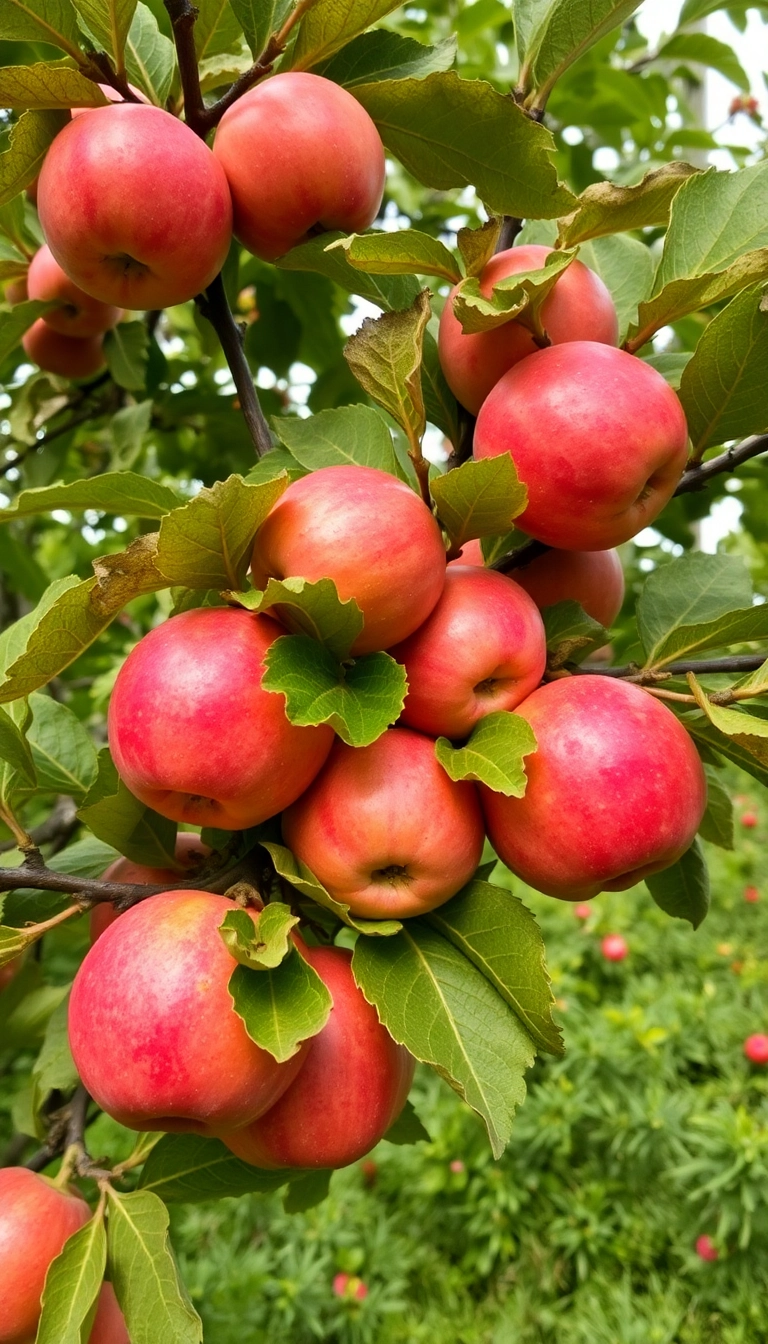 HD iPhone Apple On Tree Gorgeous Wallpaper Pic